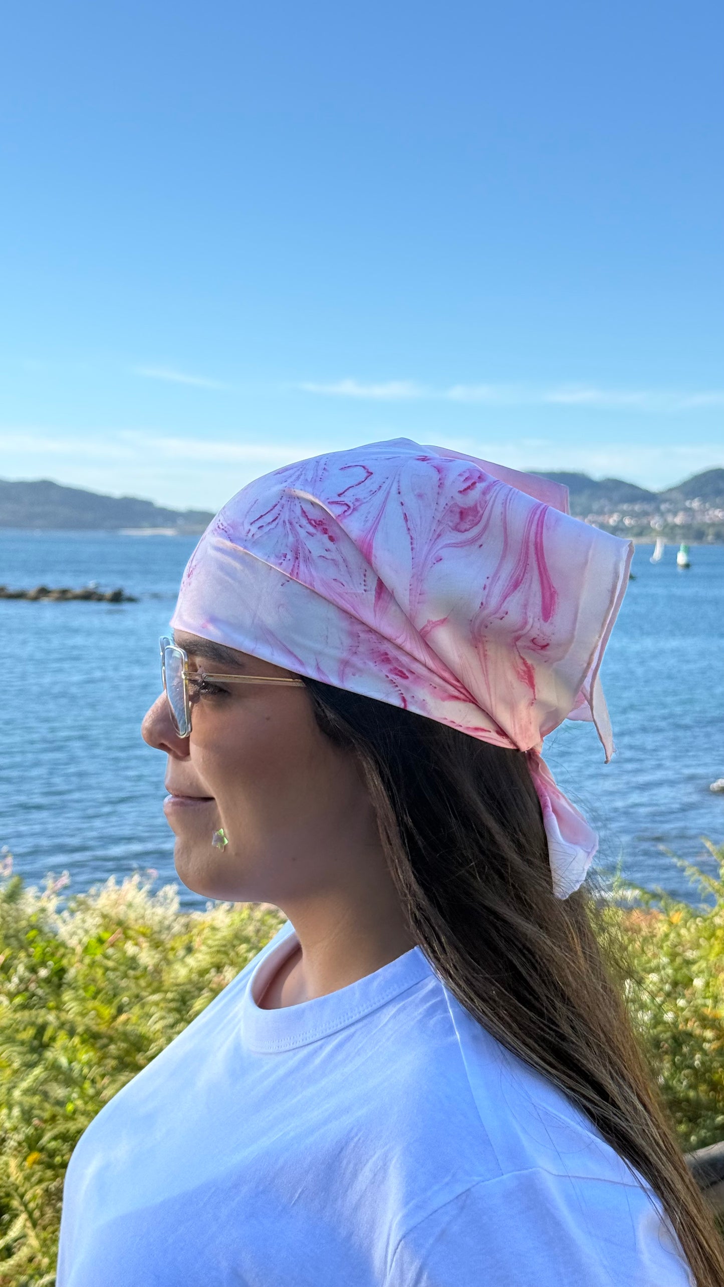 Mystic Flow | Pañuelo de seda pintado a mano