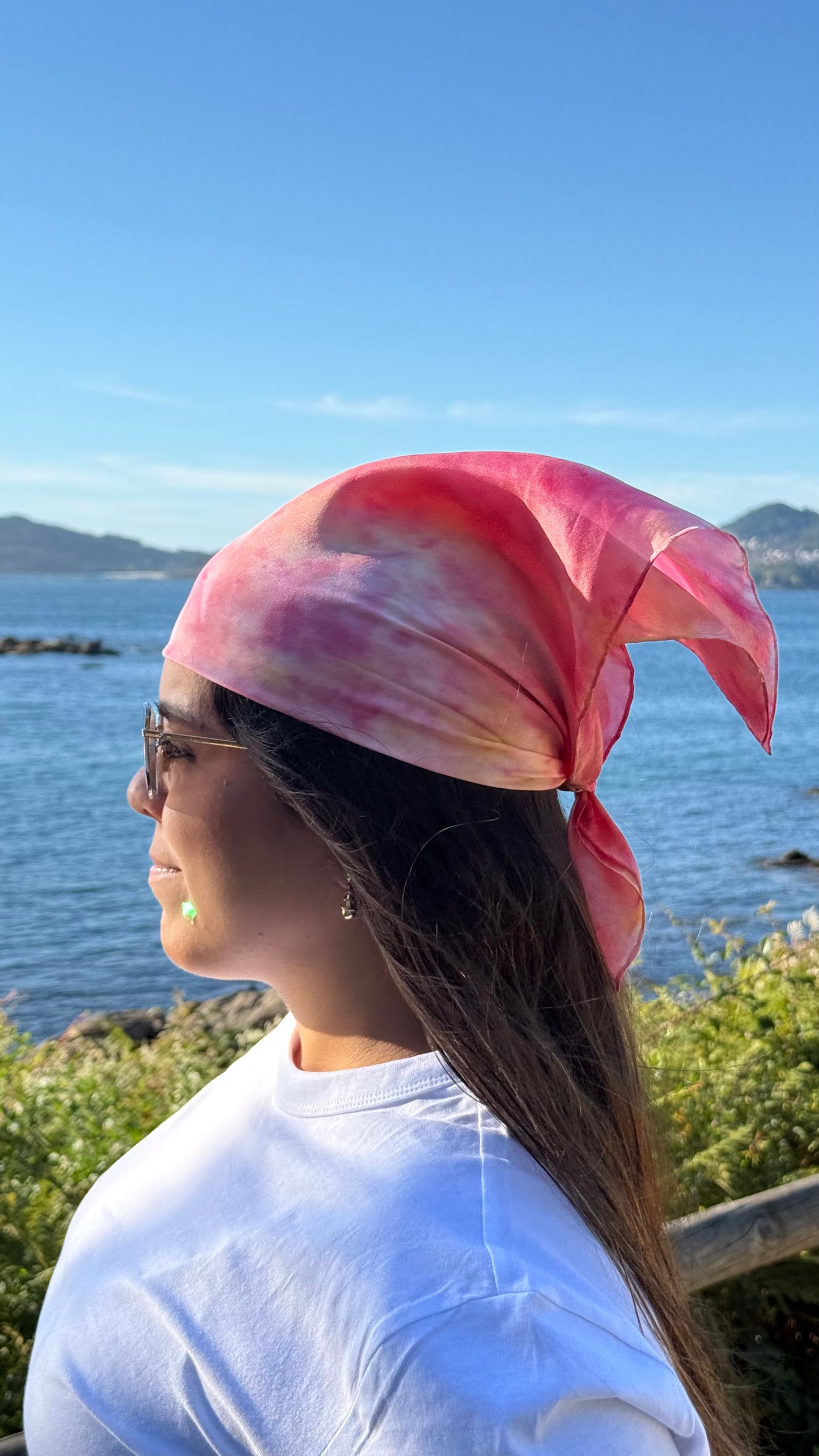 Endless Summer | Pañuelo de seda pintado a mano