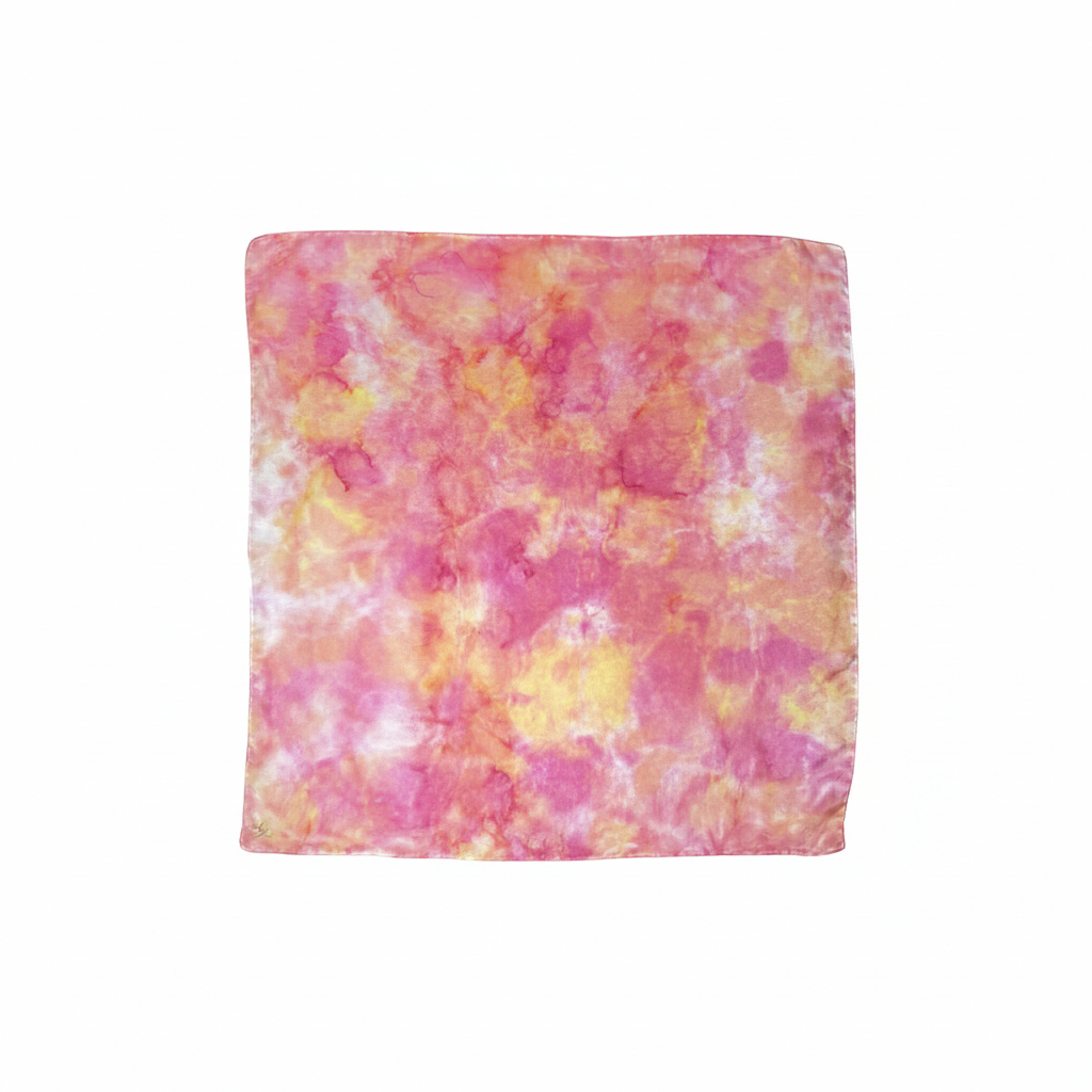 Midnight Sun | Pañuelo de seda pintado a mano