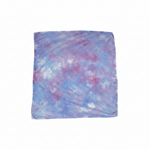 Purple Skies | Pañuelo de seda pintado a mano