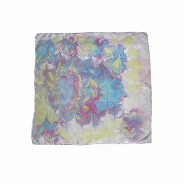 Wings of Caracas | Pañuelo de seda pintado a mano